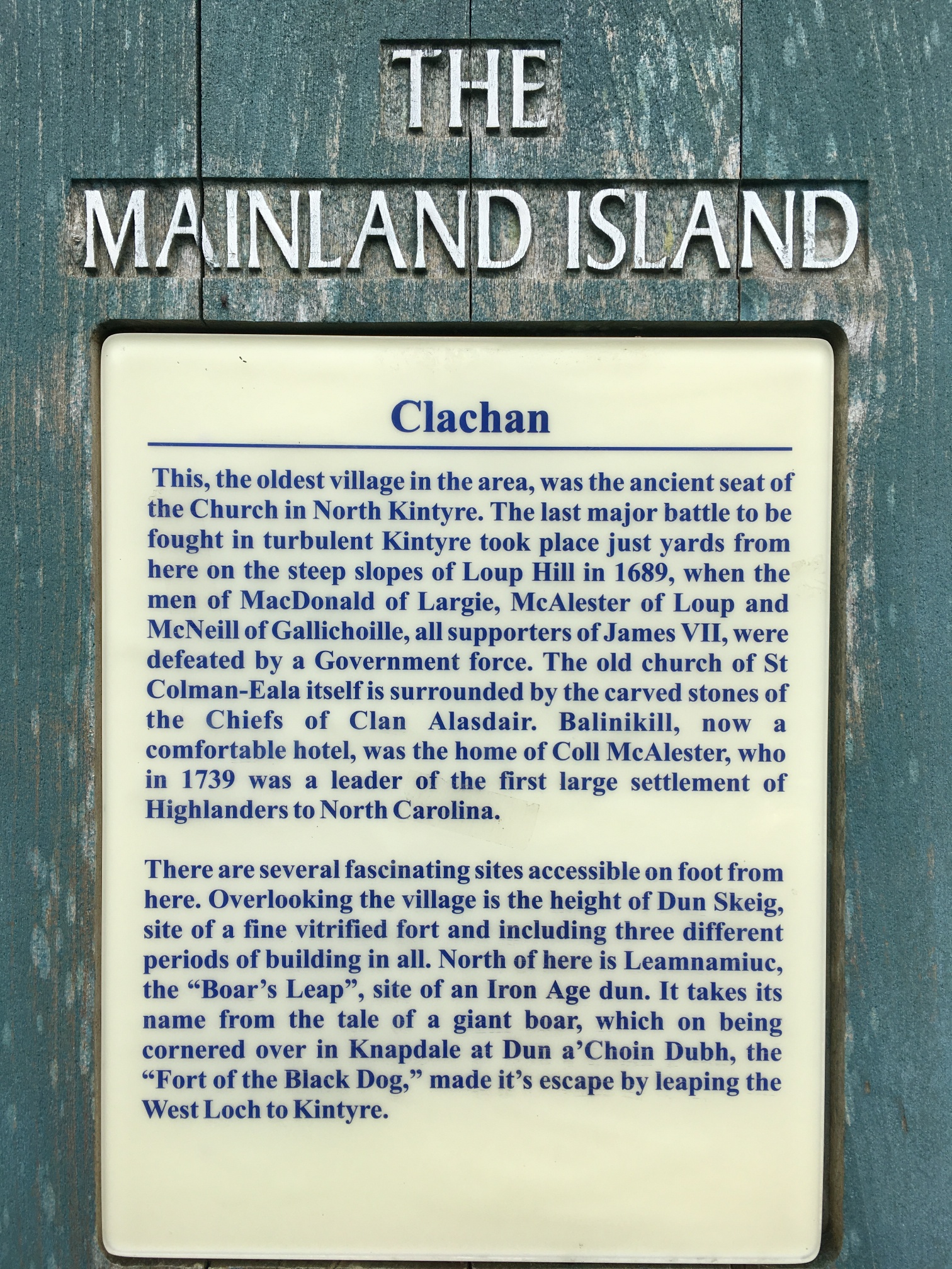 Clachan Sign