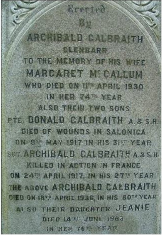 McCaullum Plaque